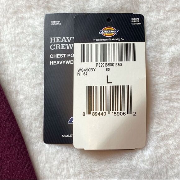 Dickies Heavyweight Crew T-shirt Size Large New With Tags - Picture 4 of 11